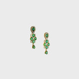 Introducing our stunning Diamond and Emeralds Necklace and Earring Pair - (GDNE0446)