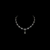 Adorn yourself with elegance and sophistication with our Mutual Cut Diamond and Diamond Round Necklace and Earring Pair - (GDNE0485)