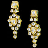 Big Uncut Diamond Necklace and Earring Pair - KMNE3292