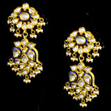 Blue Meena Necklace and Earring Pair - KMNE3402+KME2286